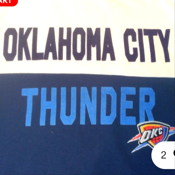 NEW NBA OKC Thunder Ladies Small Sweatshirt Pullover Long Sleeve Top - Picture 2 of 6